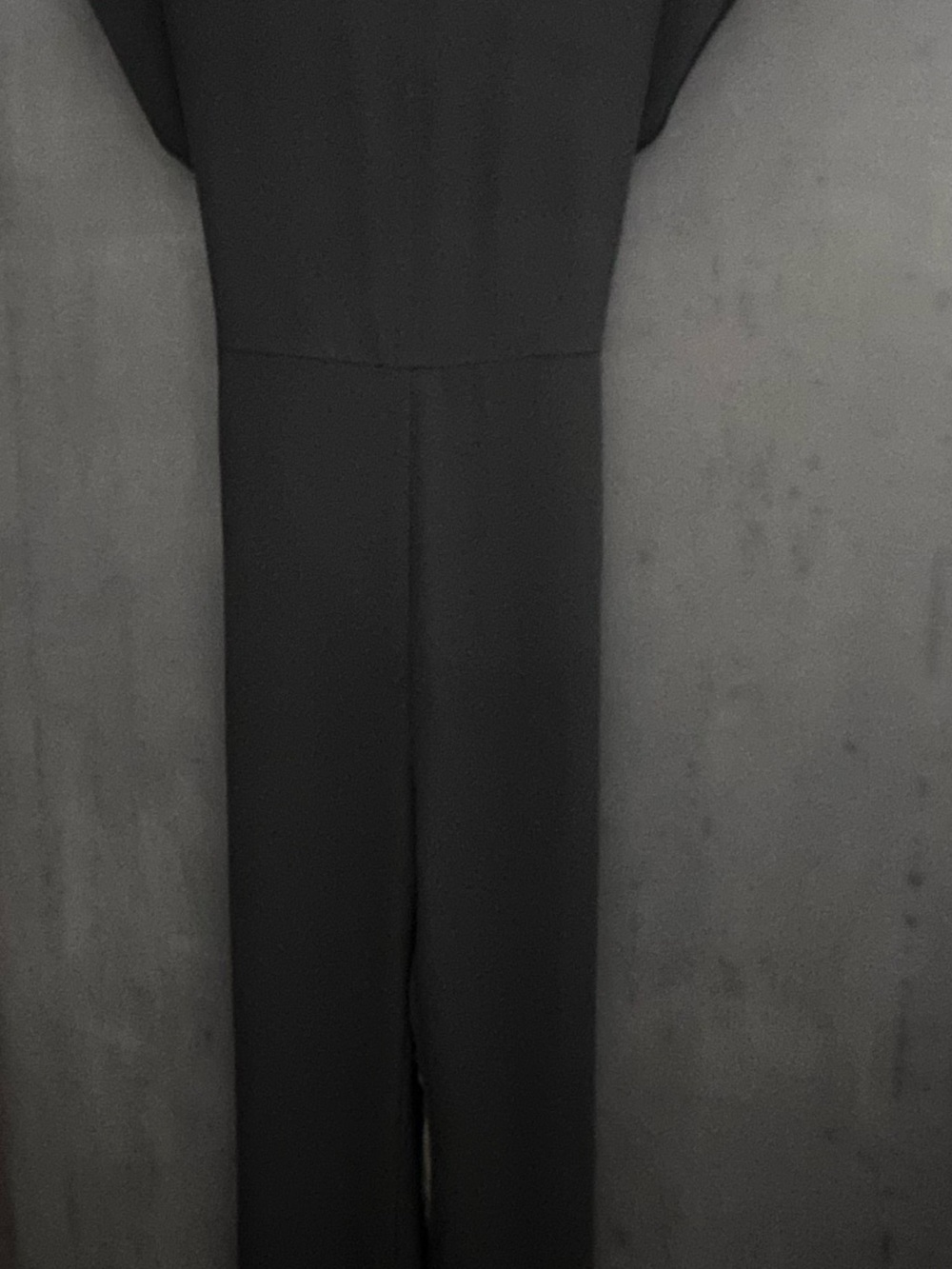 LOFT Black Wide-Leg Jumpsuit with Fitted Waist - size 8P